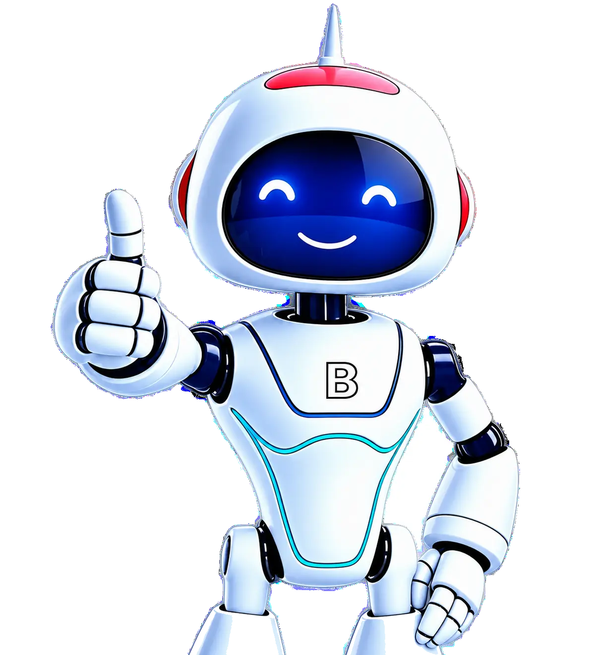 BEN, mascota de Bendimia, sonriendo y levantando el pulgar